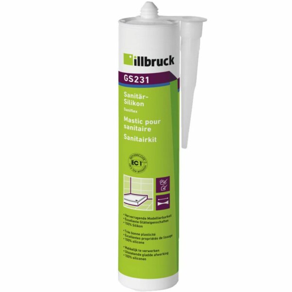 Illbruck GS231 Sanitärsilikon 310ml Kartusche transparent 000